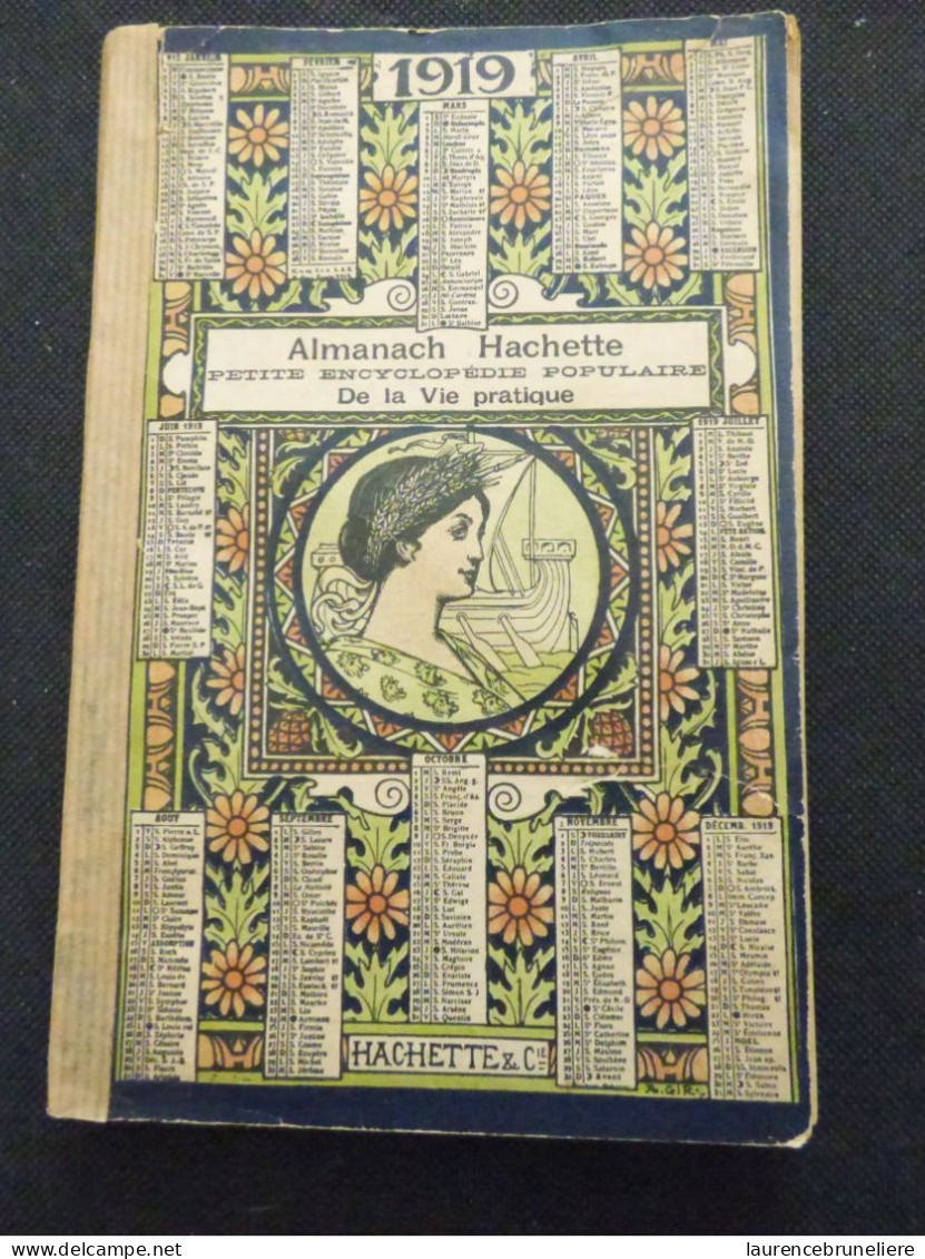 ALMANACH HACHETTE DE LA VIE PRATIQUE  1919 - Enciclopedie