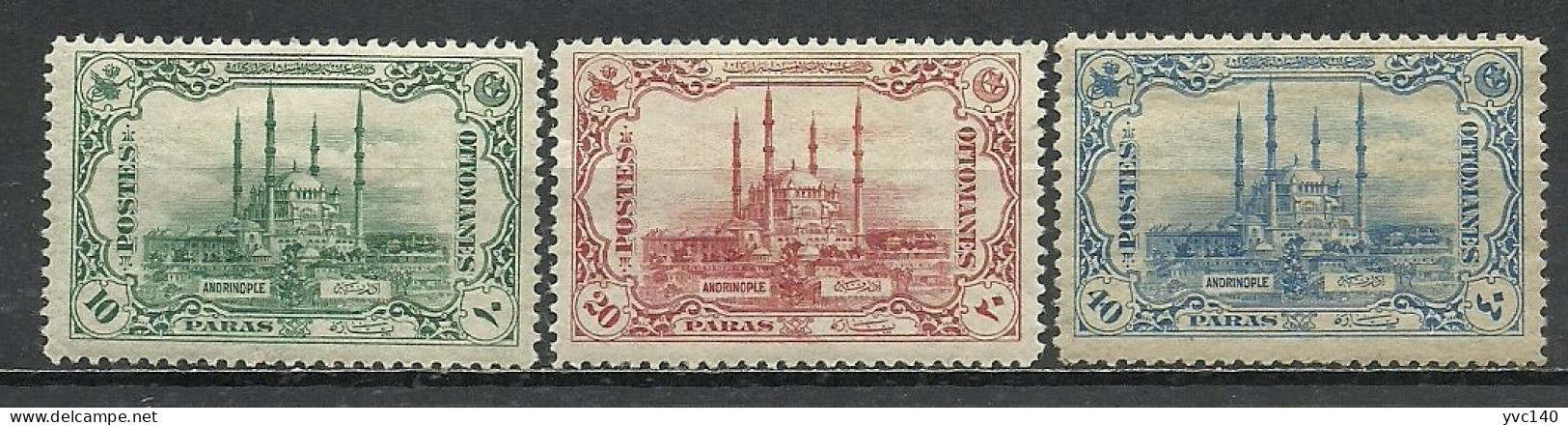 Turkey; 1913 Postage Stamps For The Commemoration Of Andrinople (Complete Set) - Neufs