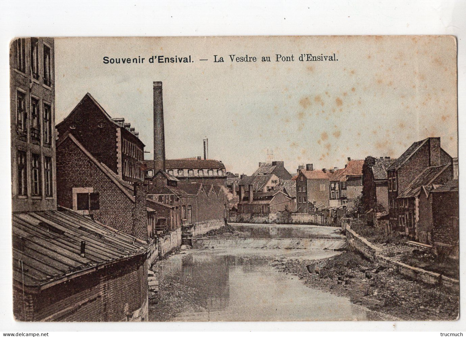 Souvenir D'ENSIVAL - La Vesdre Au Pont - Verviers