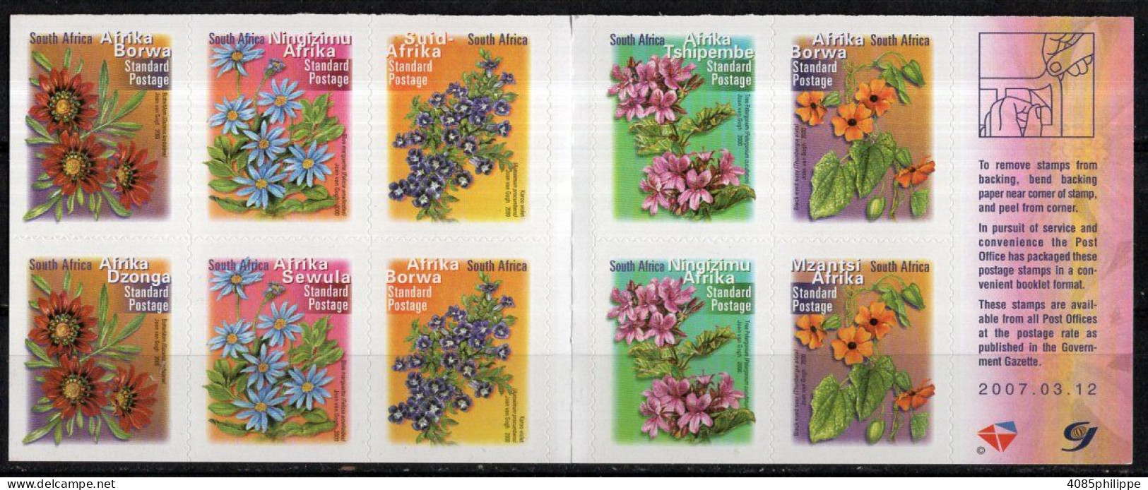 Afrique Du Sud  Timbres-Poste Adhésifs N°1164** à 1168E** Carnet 2007.03.12 TB - Nuevos