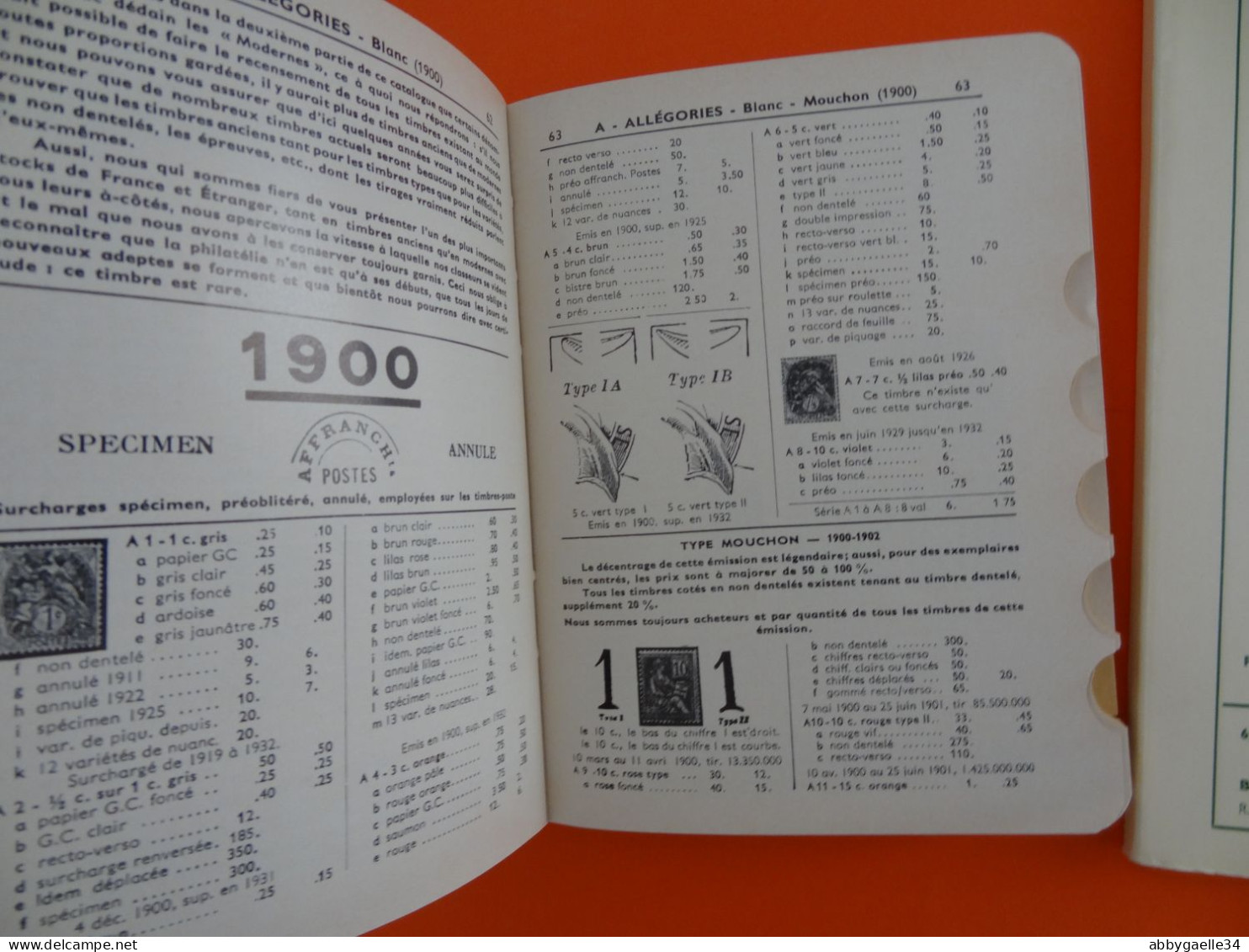 France Spécialisé BERCK 1969 + Catalogue De Georges Monteaux France Spécialisée De 1985 Voir Tables Des Matières - Frankreich