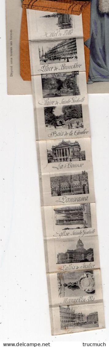 479 - BRUXELLES - J'arrive - Homme Et Femme élégants  *2 Cartes* - Panoramische Zichten, Meerdere Zichten