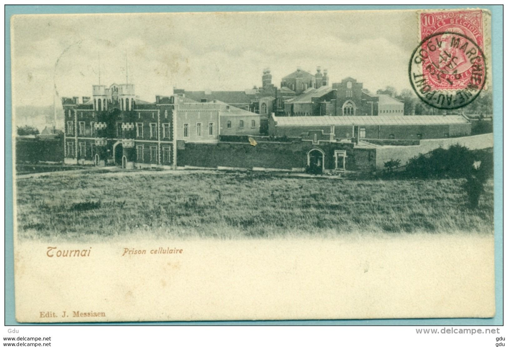 Tournai " Prison Cellulaire " Voyagé 1905 Vers France - Doornik