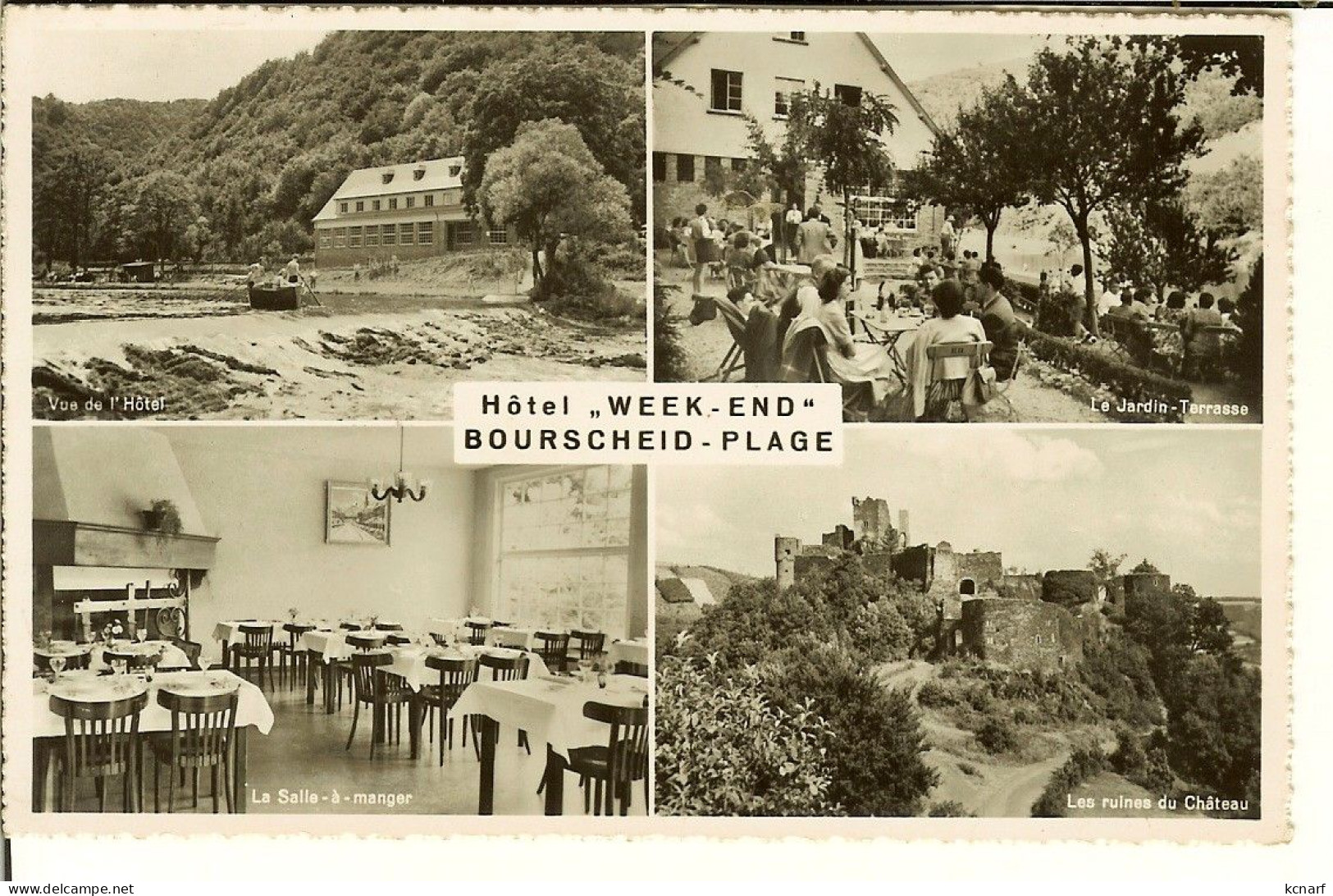 CP De BOURSCHEID- Plage  " Hôtel Week-end " - Burscheid