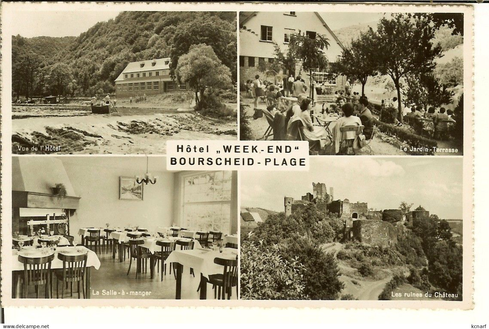 CP De BOURSCHEID- Plage  " Hôtel Week-end " - Bourscheid