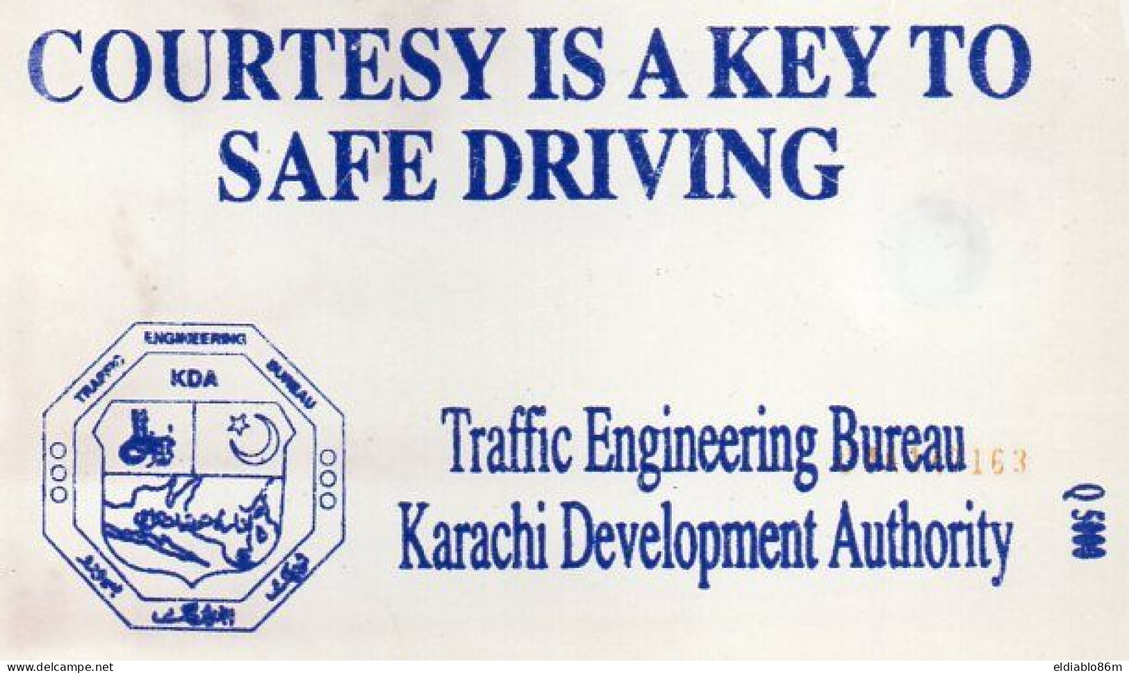 PAKISTAN - CHIP CARD - TELECARD - ADVERTISING - TRAFFIC ENGINEERING KARACHI - 30 UNITS - Pakistan