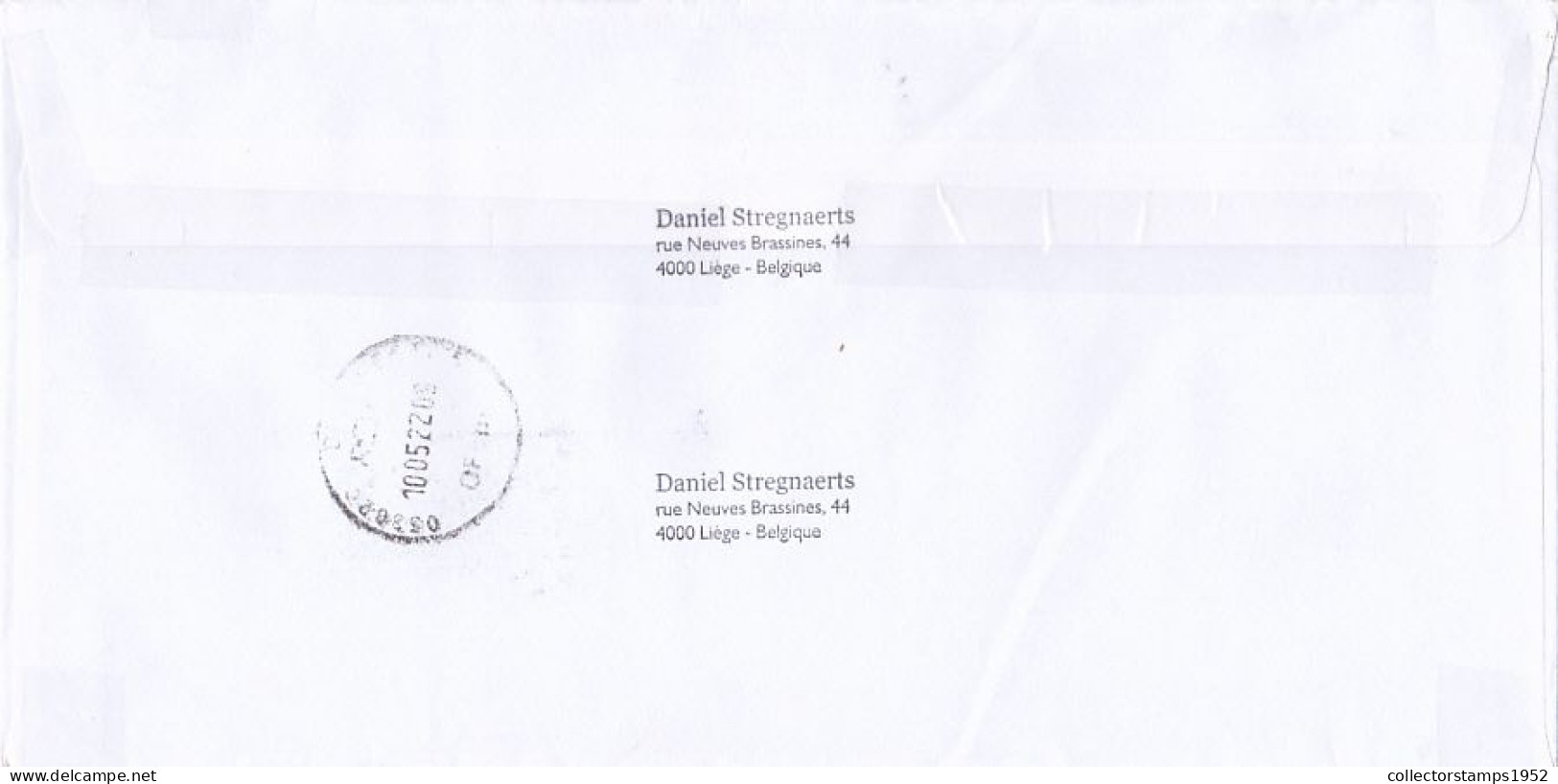 PLANE, EUROPEAN UNION, KING BAUDOUIN STAMPS ON COVER, 2022, BELGIUM - Covers & Documents