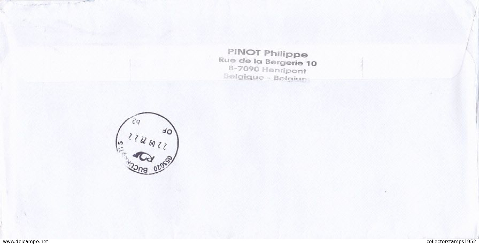 EPILEPSY, EUROPEAN UNION, KING BAUDOUIN STAMPS ON COVER, 2022, BELGIUM - Lettres & Documents