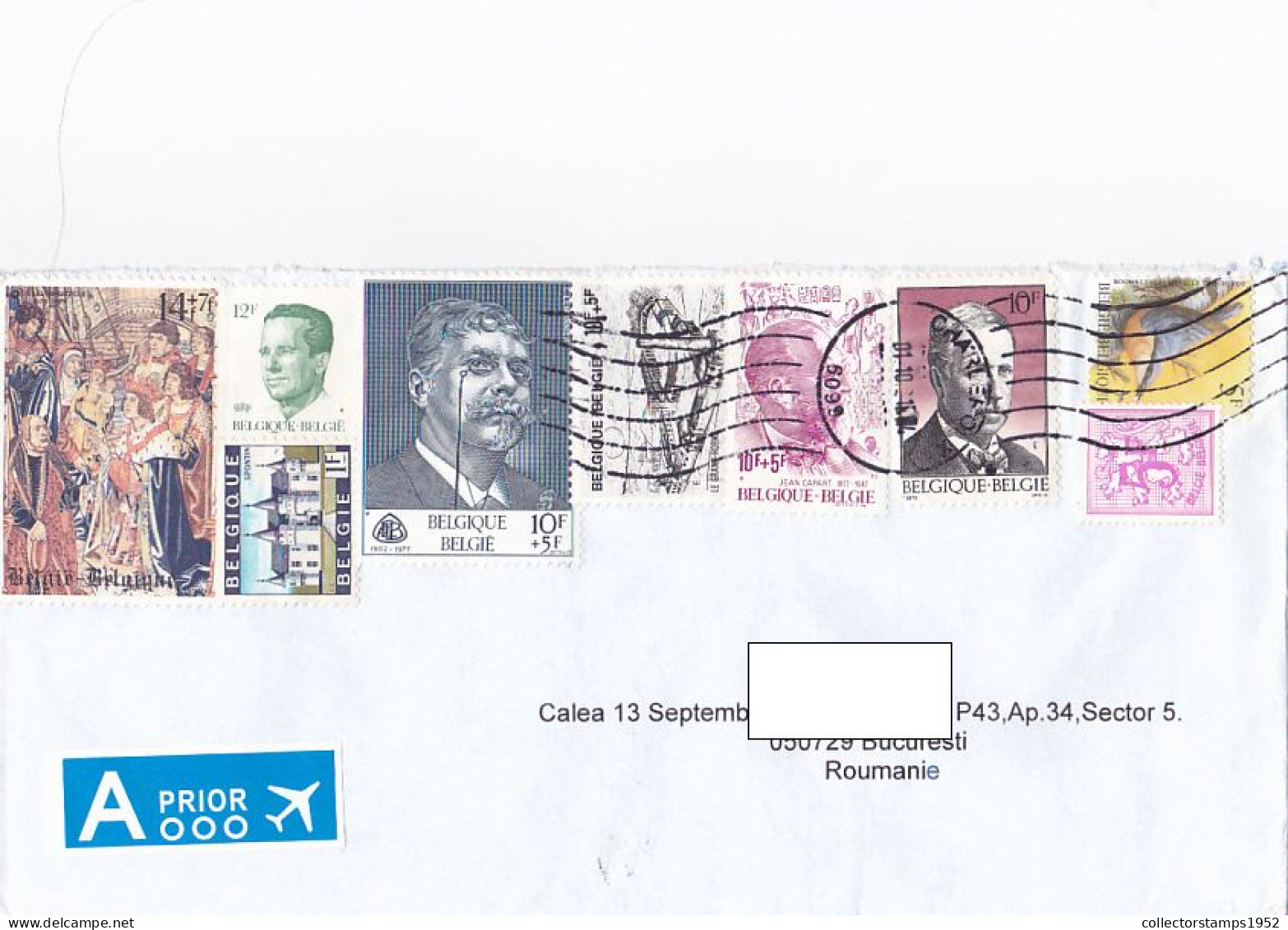 PAINTING, CASTLE, PERSONALITIES, BIRD, NICE STAMPS ON COVER, 2021, BELGIUM - Storia Postale