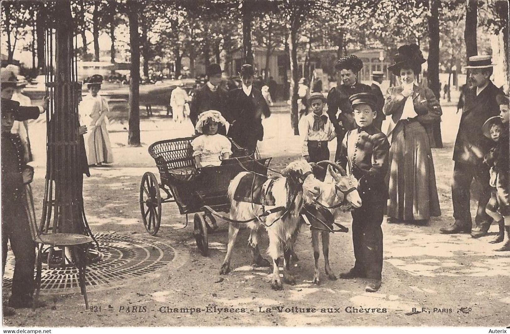 75 Champs-Elysees - La Voiture Aux Chèvres BF Attelage Chevre Goat Cart - Champs-Elysées