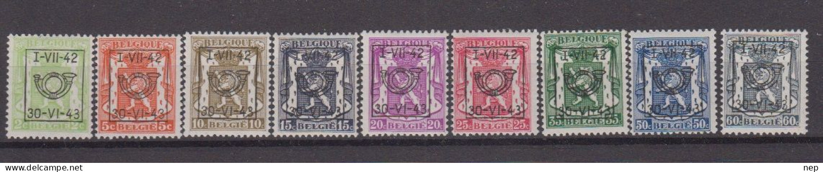 BELGIË - OBP - 1942 - PRE 484/92 (23 Type D) (Mooi) - MNH** - Typo Precancels 1936-51 (Small Seal Of The State)