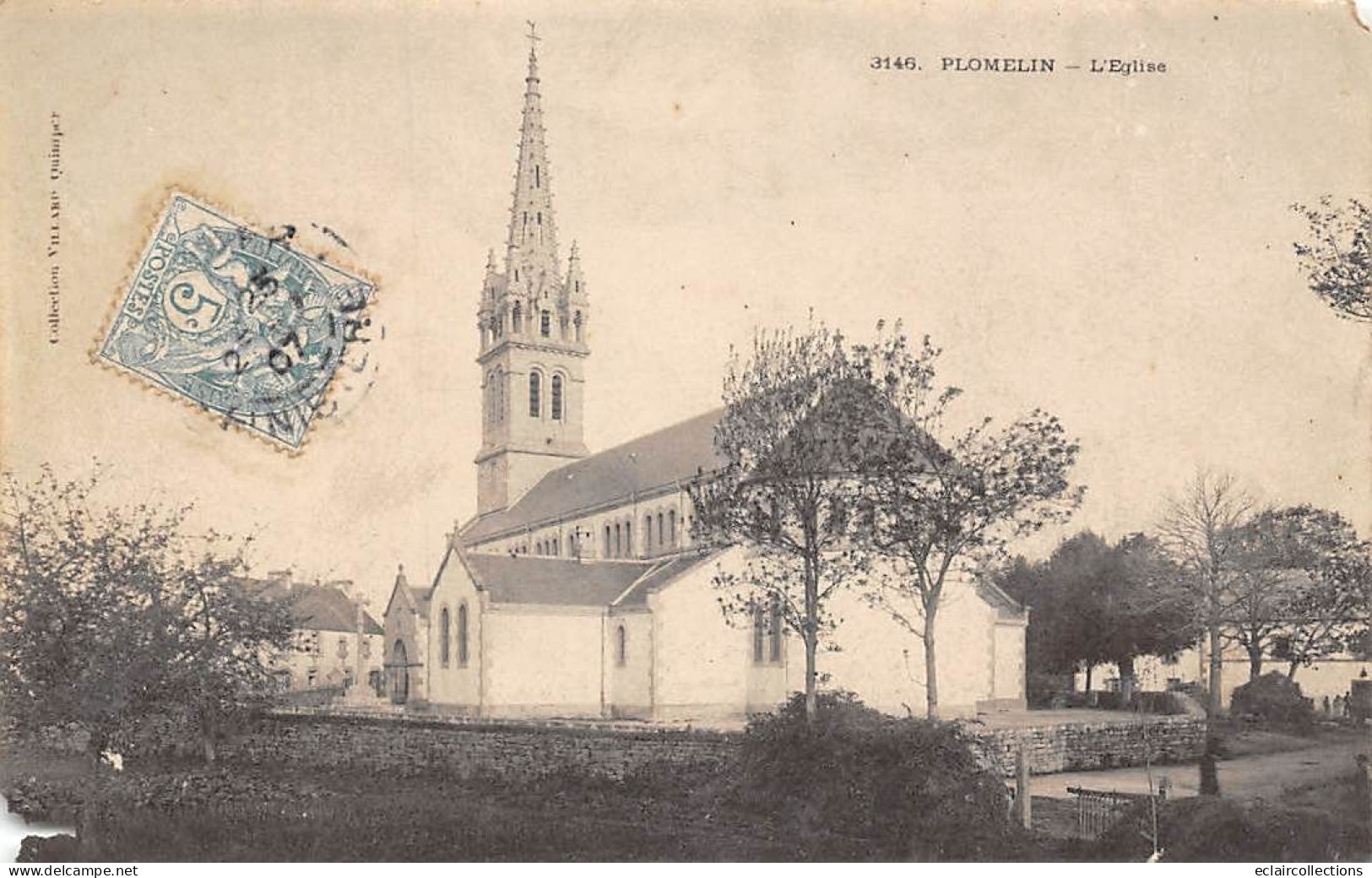 Plomelin             29        L'église    - Décollée -          (voir Scan) - Sonstige & Ohne Zuordnung