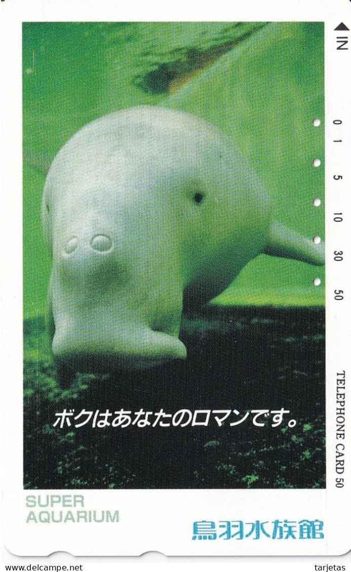 TARJETA DE JAPON DE UN MANATI  (FISH-PEZ-POISSON) - Pesci