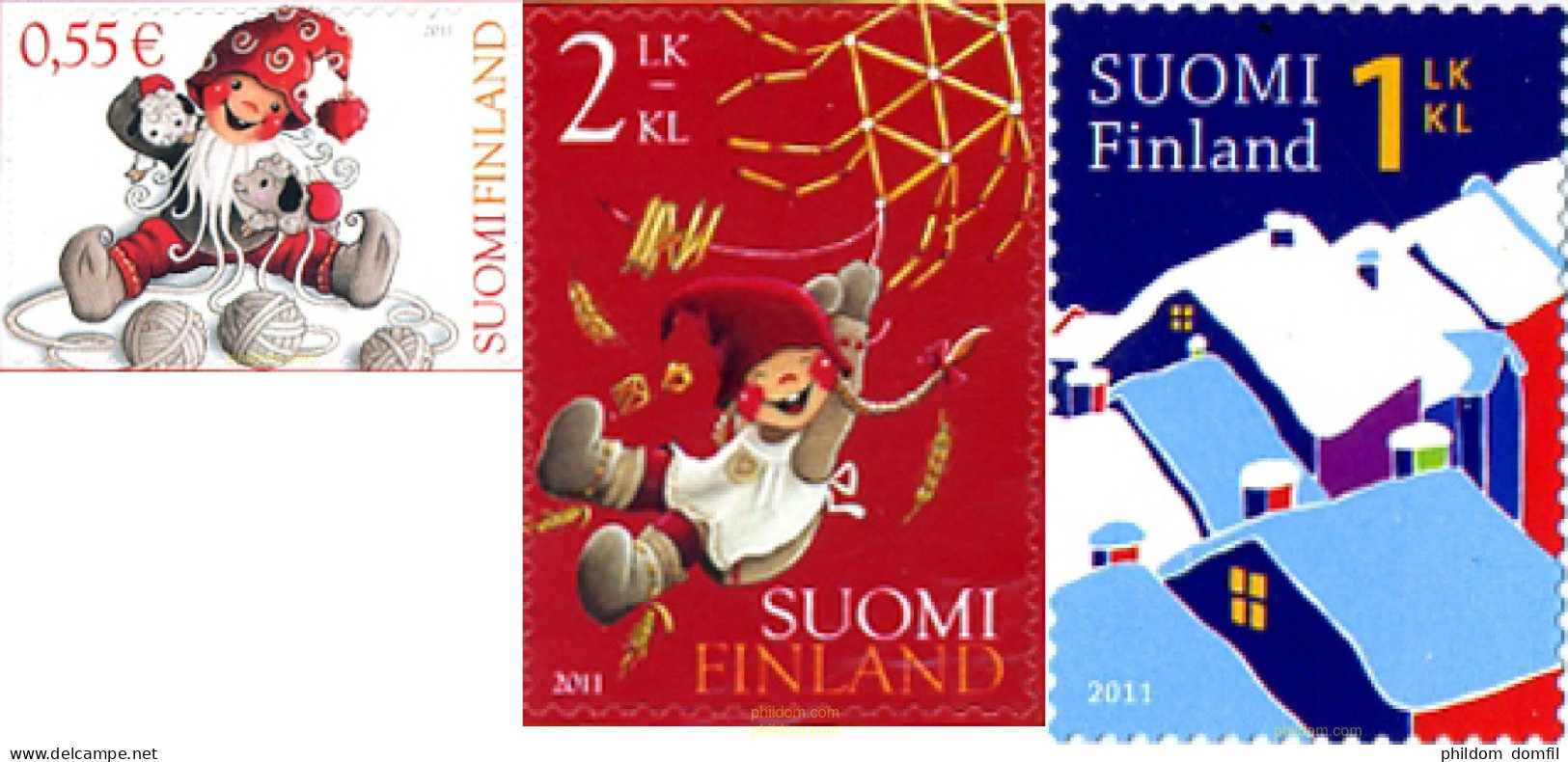 271389 MNH FINLANDIA 2011 NAVIDAD - Gebruikt