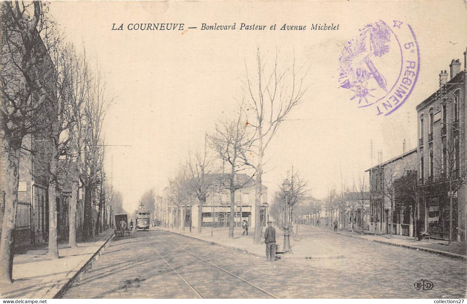 93-LA-COURNEUVE- BOULEVARD PASTEUR ET AVENUE MICHELET - La Courneuve