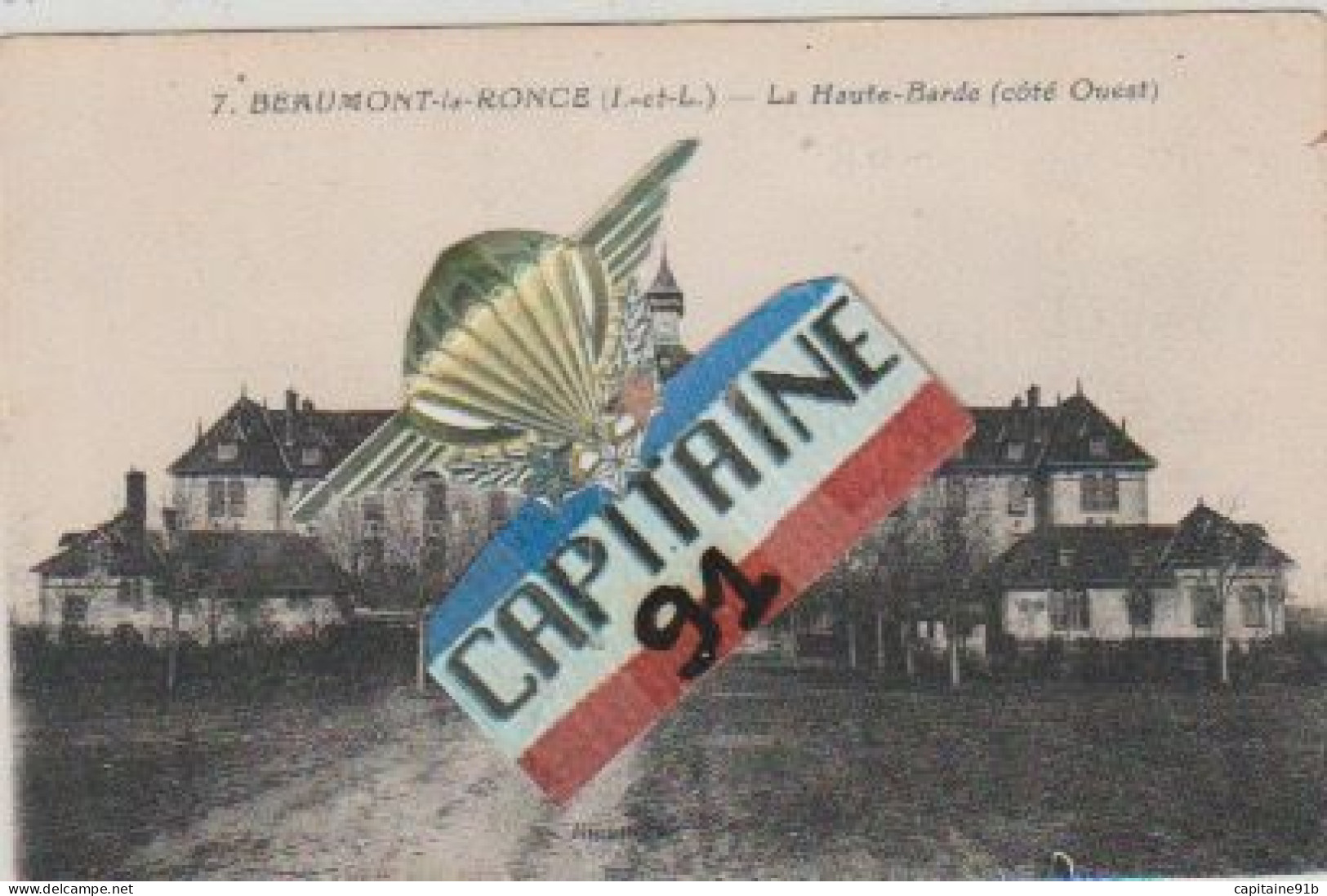 CPA BEAUMONT LA RONCE INDRE ET LOIRE LA HAUTE BARDE COTE OUEST - Beaumont-la-Ronce