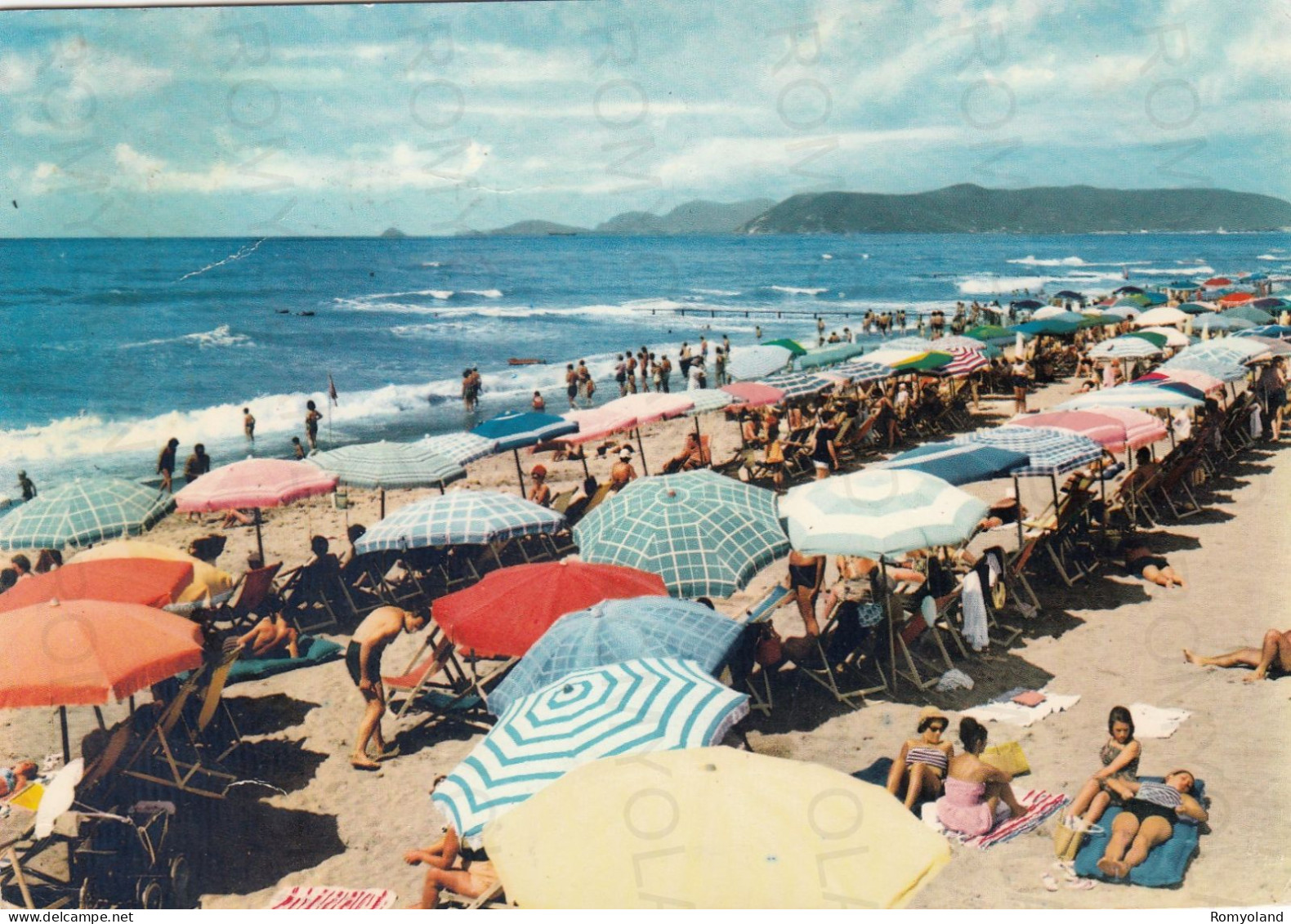 CARTOLINA  MARINA DI CARRARA,TOSCANA-VIALE LUNGOMARE-MARE,SOLE,ESTATE,VACANZA,SPIAGGIA,BOLLO STACCATO,VIAGGIATA 1965 - Carrara