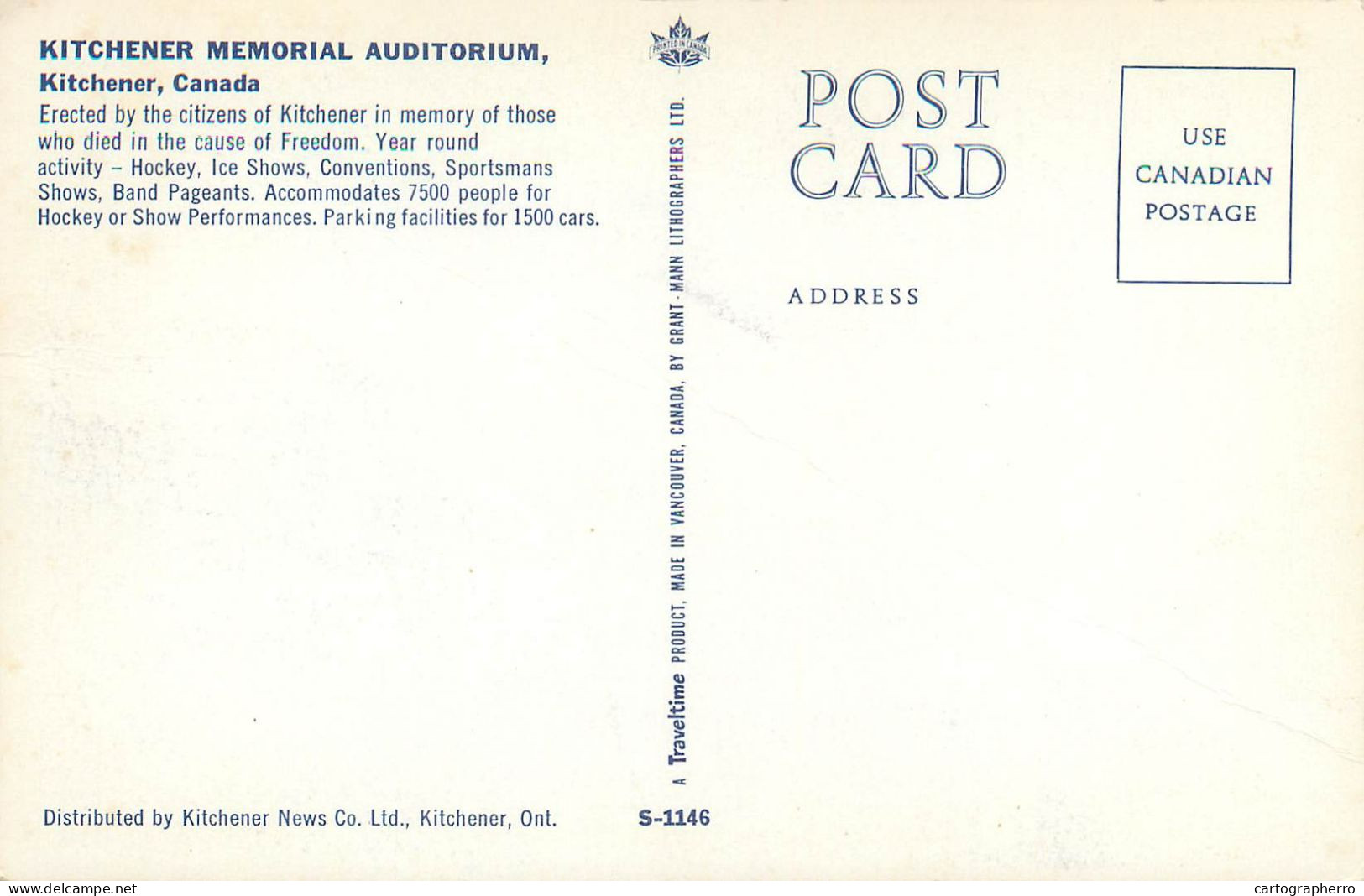 Canada Kitchener Ontario Memorial Auditorium - Kitchener