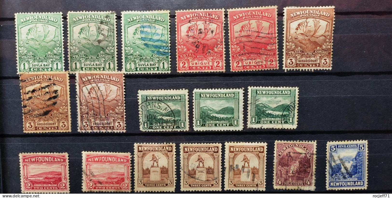 04 - 23  // Canada - Newfoundland - Terre Neuve - Collection - Old stamps - 9 scans -