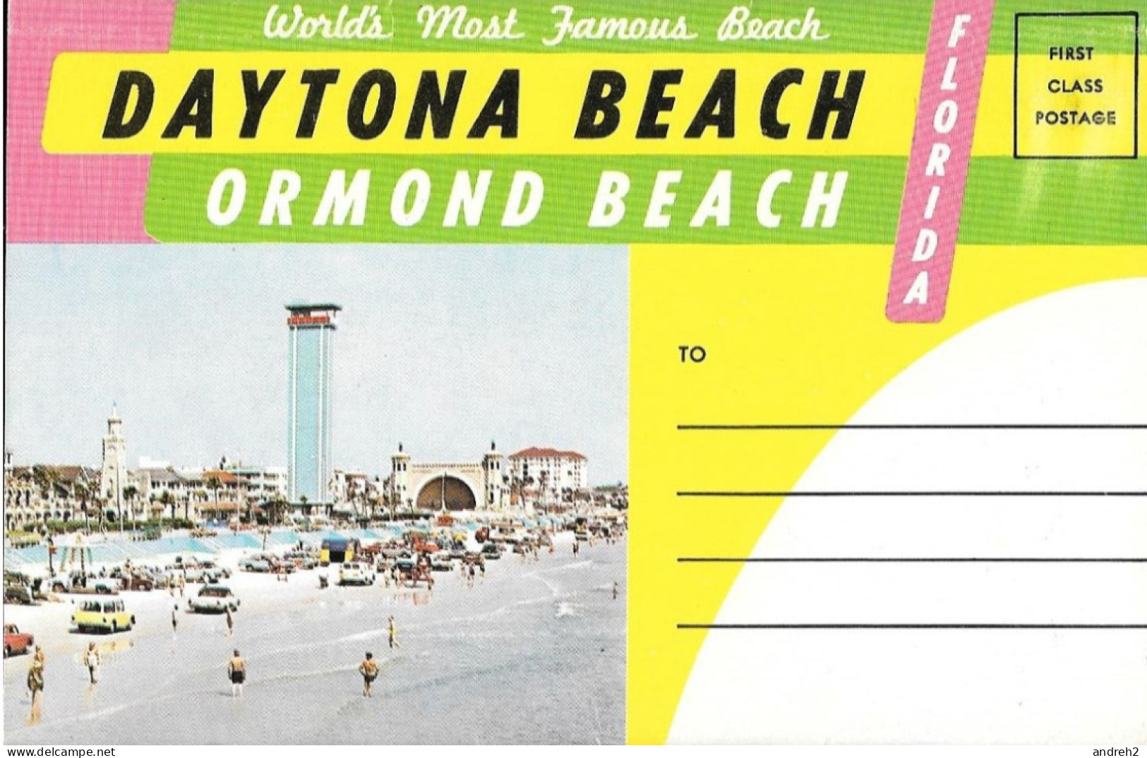 Daytona - Florida - 14 Offiicial Views DAYTONA BEACH - ORMOND BEACH - Souvenir Folder - Carnet Dépliant  Souvenir - Daytona