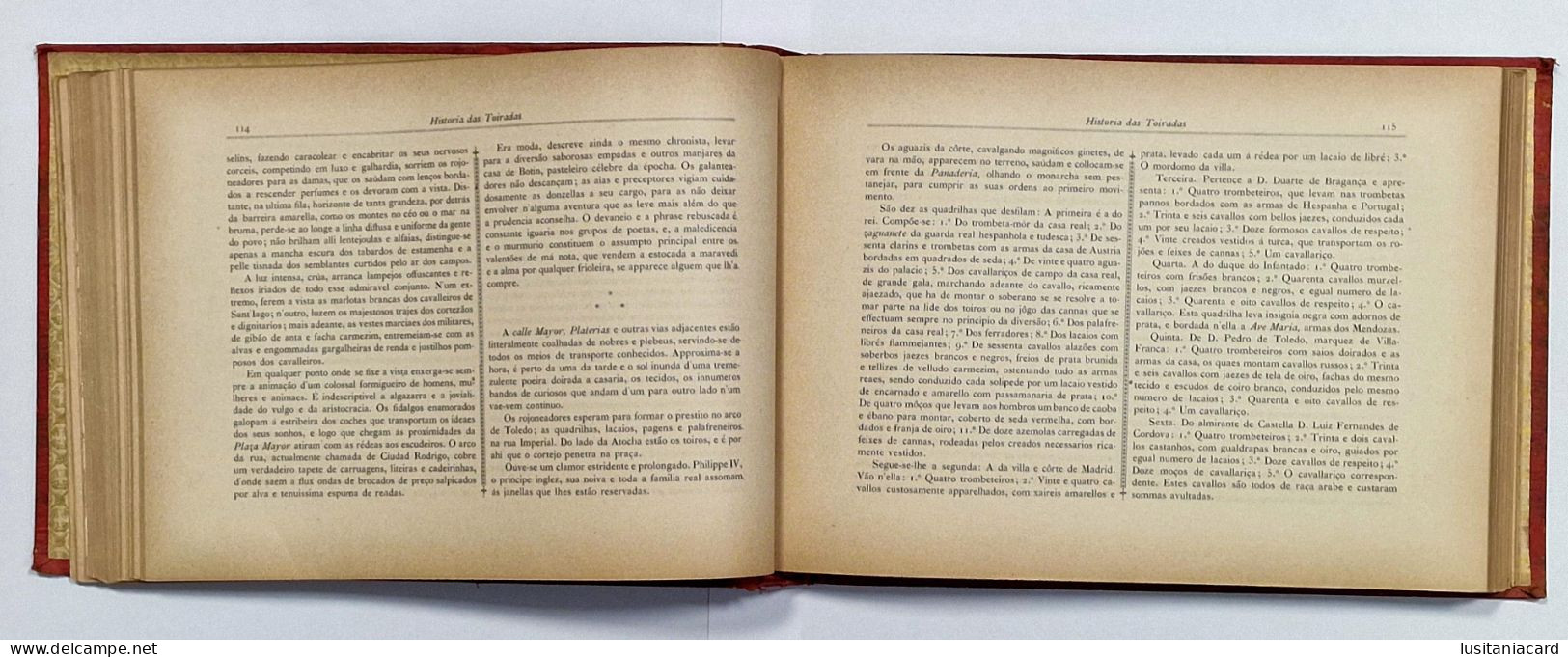 Historia Das Touradas. ( RARO)(Autor: Eduardo De Noronha /Ed.Companhia Nacional Editora - 1900) - Livres Anciens