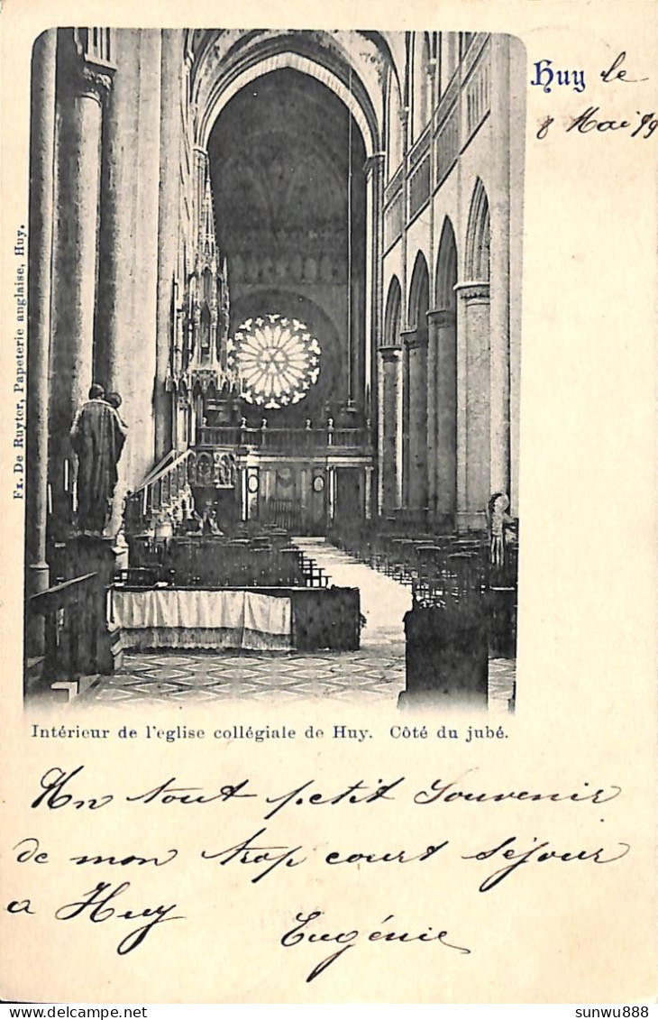 Huy - Intérieur De L'église Collégiale. Côté Du Jubé (1899 Edit. Félix De Ruyter) - Huy