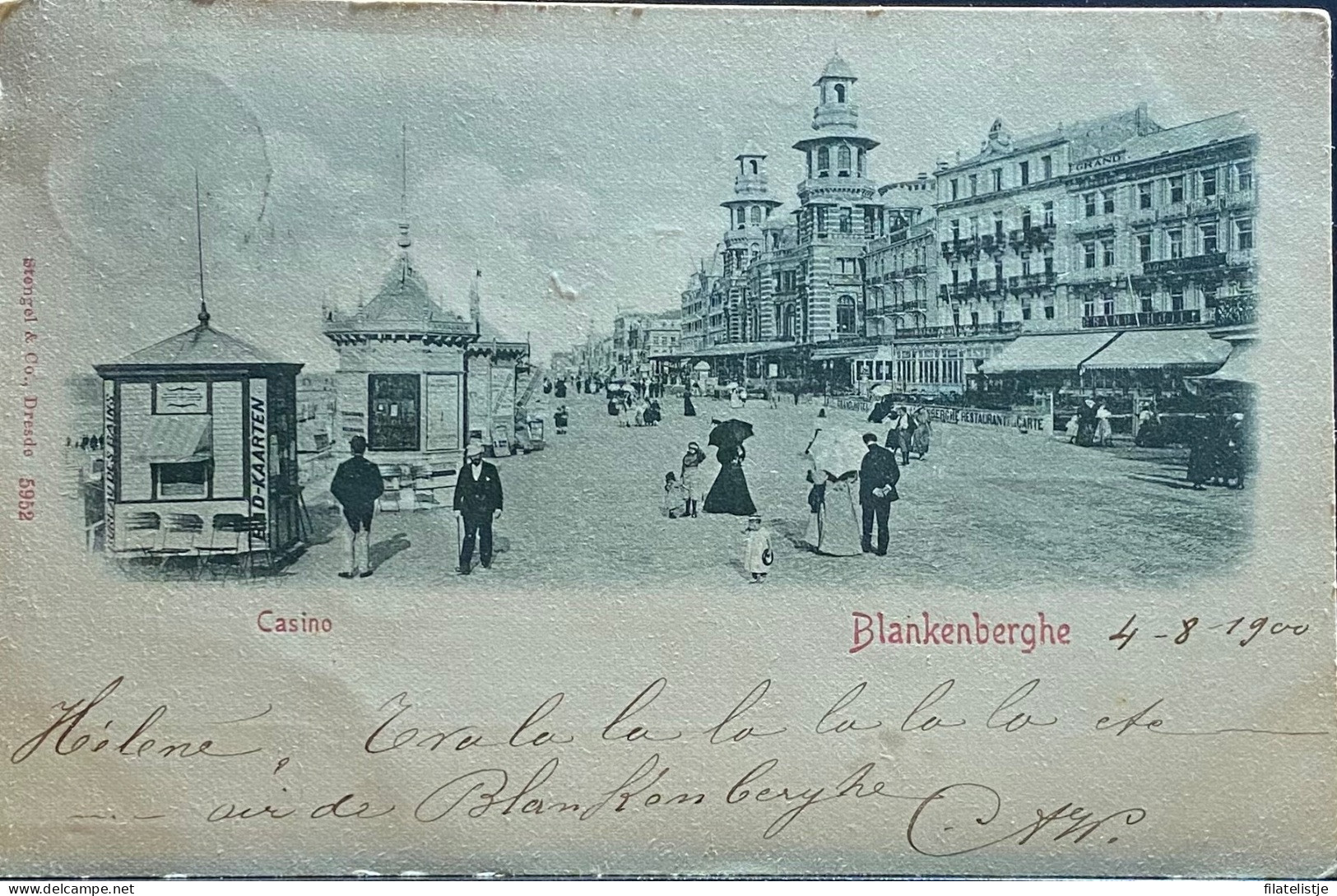 Blankenberge Het Casino In 1900 - Blankenberge