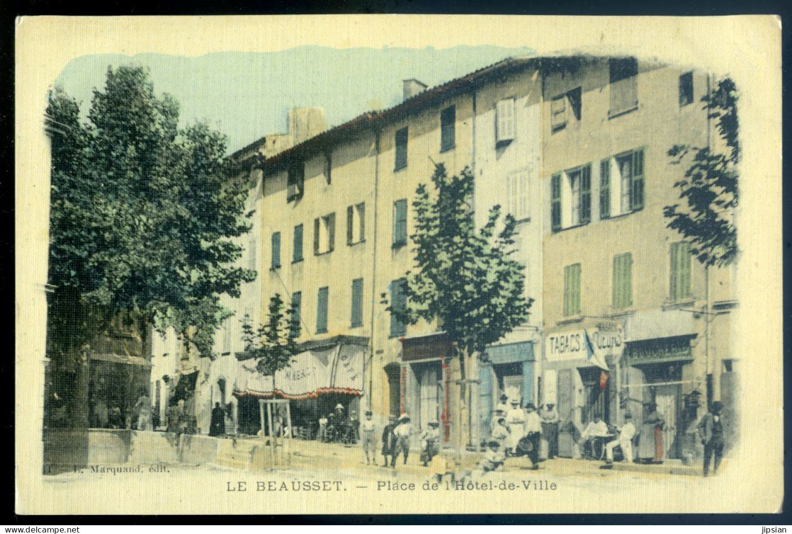 Cpa Du 83 Le Beausset -- Place De L' Hôtel De Ville -- Cpa Toilée  LANR55 - Le Beausset