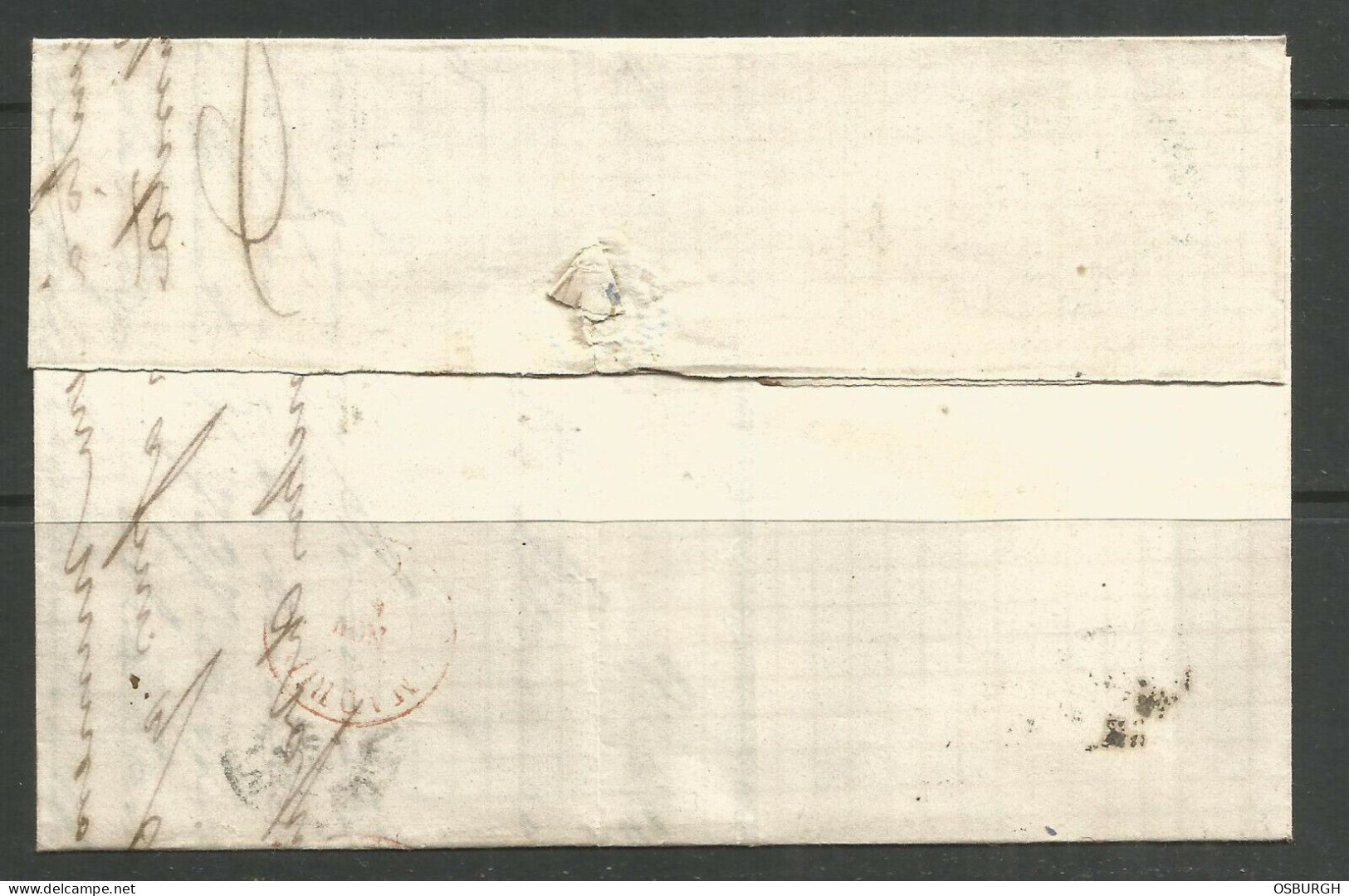 SPAIN. FOLDED COVER. 1869. VALLADOLID TO MADRID. GUTIERREZ Y YURRITA - Storia Postale