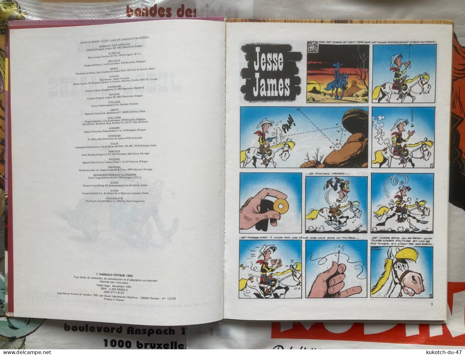 BD Lucky Luke - Jesse James - Morris (1991) - Lucky Luke