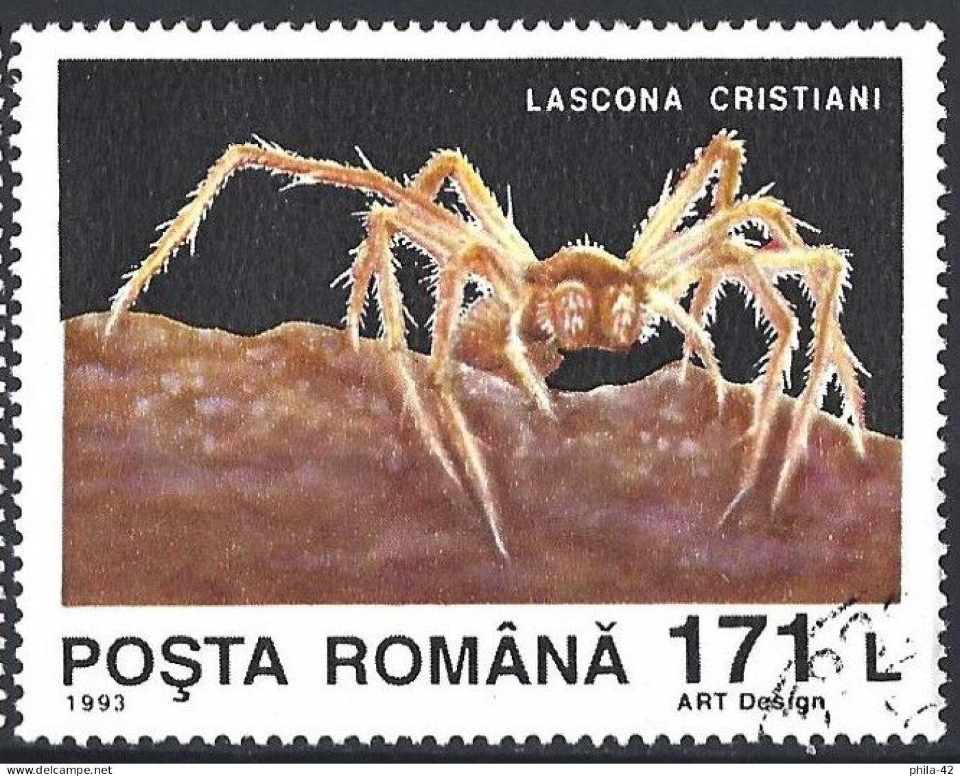 Romania 1993 - Mi 4945 - YT 4127 ( Cave Spider ) - Araignées