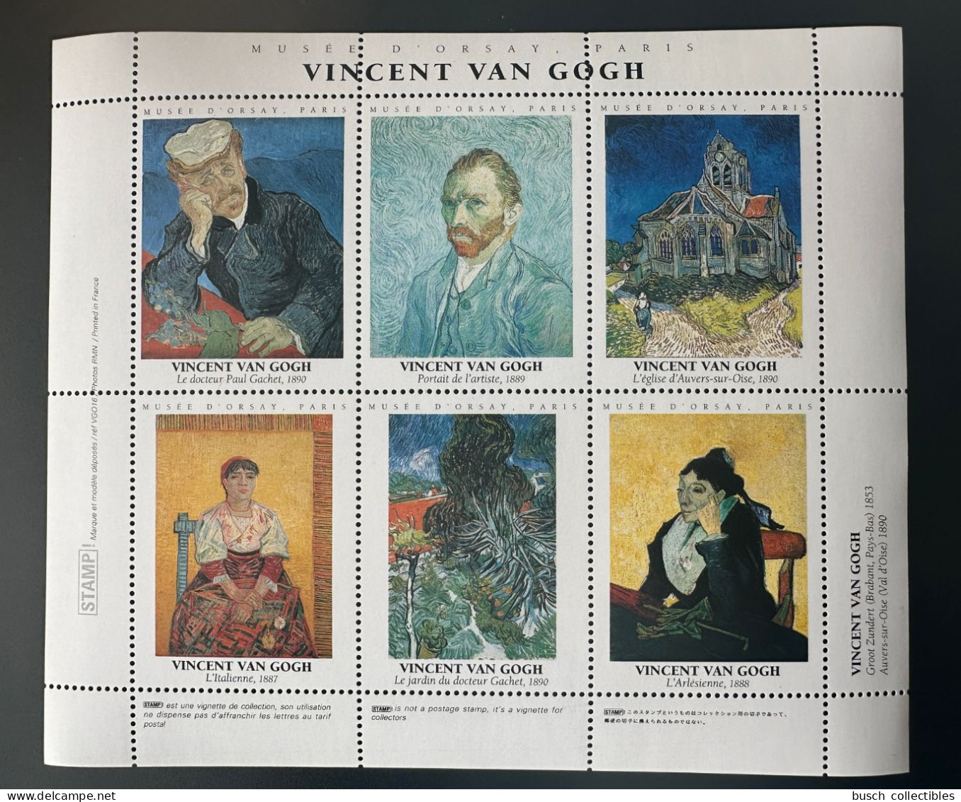 France - Vignette Cinderella ITVF Stamp! Musée D'Orsay Paris Vincent Van Gogh Art Kunst Tableau - Other & Unclassified