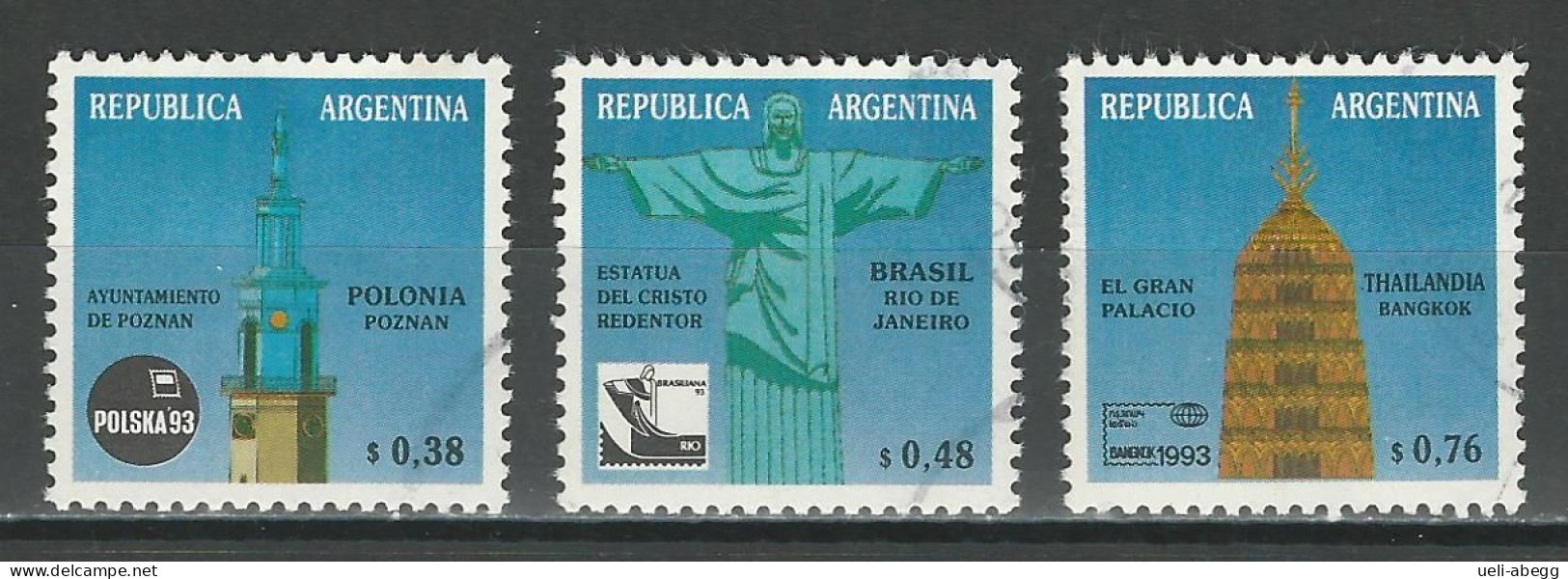 Argentina 1993 Mi 2167-69 O Used - Used Stamps