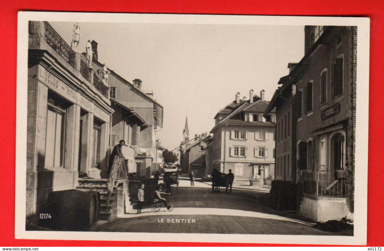 KAV-05 RARE Vallée De Joux Le Sentier  ANIME.  Perrochet-Matile 12174. NC - Roche