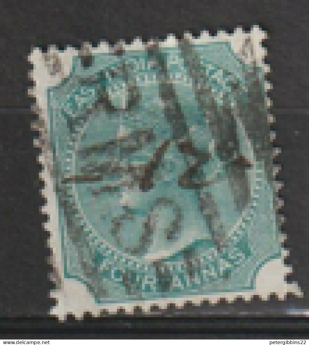 India  1866  SG  71 4a  Blue Green   Fine Used - 1858-79 Compañia Británica Y Gobierno De La Reina