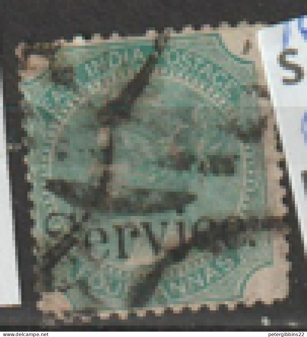 India  Overprinted  SERVICE  1867  SG  029  4a Fime Used - 1858-79 Compañia Británica Y Gobierno De La Reina