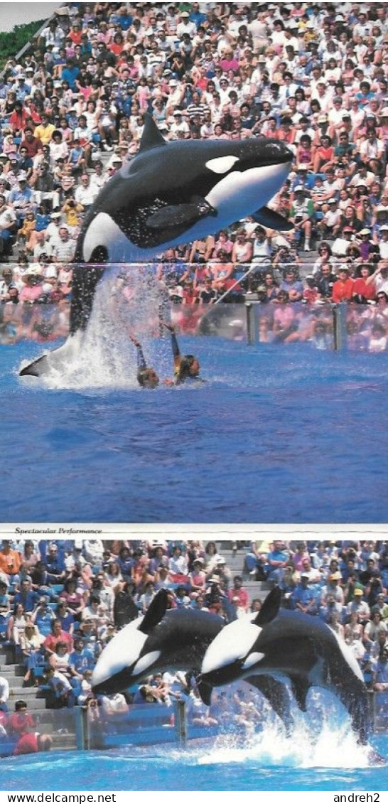 Florida Orlando - 13 Offiicial views of the SEA WORLD - Souvenir Folder - Carnet dépliant  Souvenir