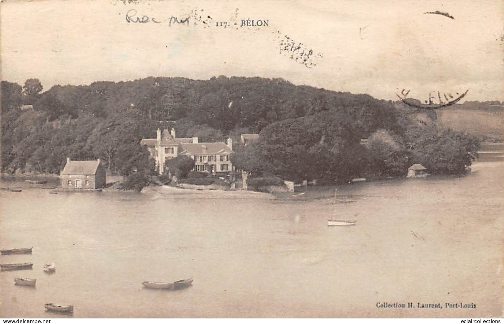 Riec Sur Belon - Belon        29        Vue Sur La Rivière Et Une Villa        (voir Scan) - Sonstige & Ohne Zuordnung