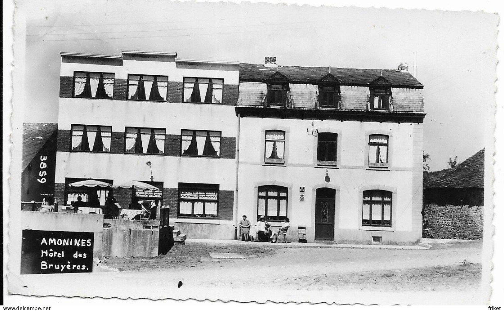 - 3025 - AMONINES  Hotel Des Bruyeres   Photo Carte Mosa - Erezee