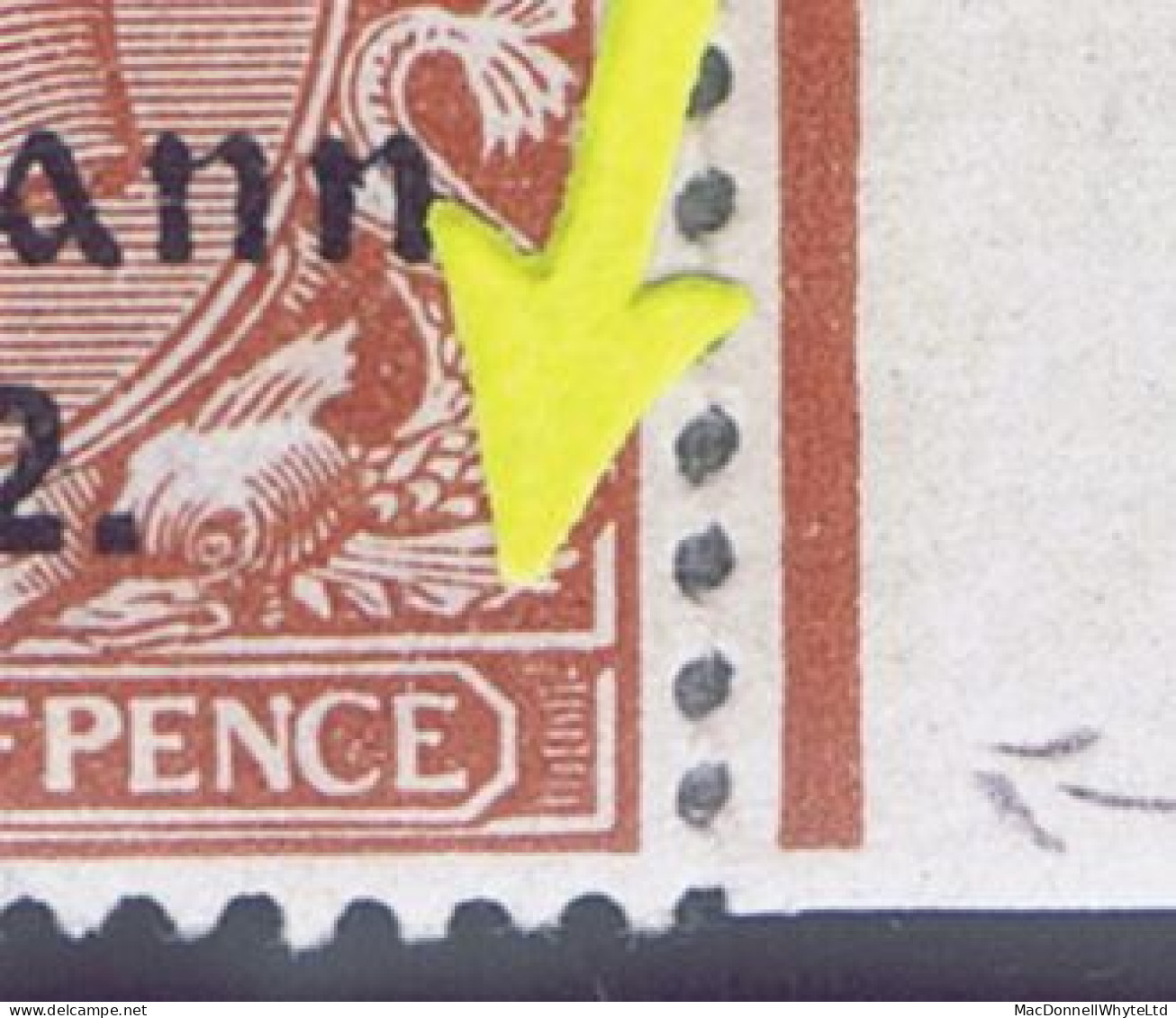 Ireland 1922 (Dec) Thom Wide Rialtas 1½d "PENCF Corrected" In A Mint Block Of 4, Hinge Reinforcements - Ungebraucht