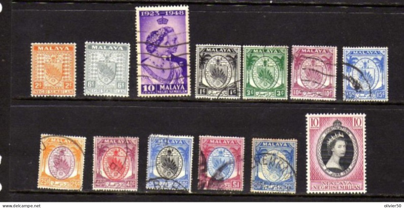 Malacca   (1935-53) -    Armoiries - Obliteres - 3 Ex. Neufs* - - Negri Sembilan