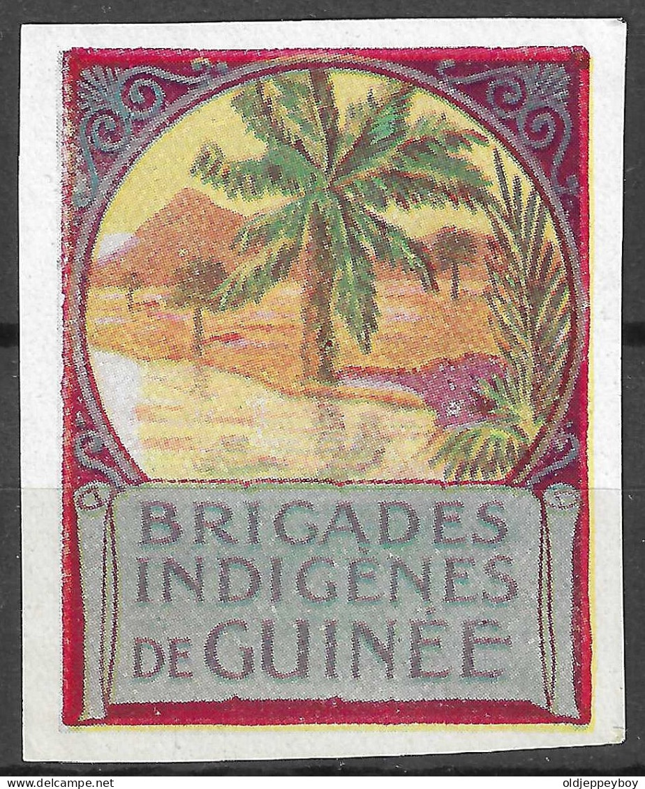 WWI WW1 Vignette Cinderella Delandre FRANCE Brigades Indigènes De Guinée MNH** GOMME ORIGINALE VERY FINE - Cinderellas