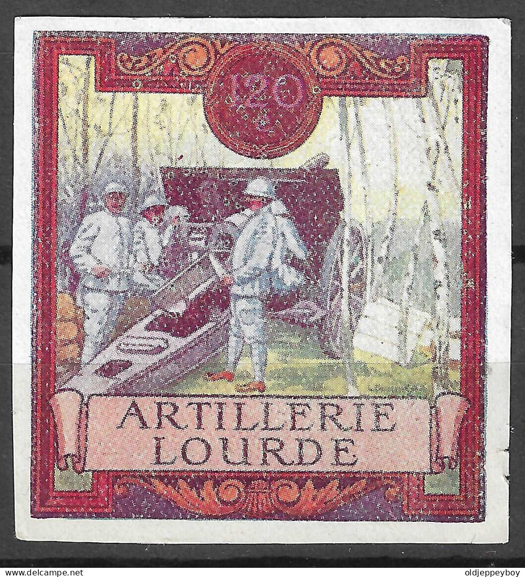 WWI WW1 Vignette Cinderella Delandre FRANCE 120ème Régiment D'artillerie Lourde MNH** GOMME ORIGINALE VERY FINE - Cinderellas