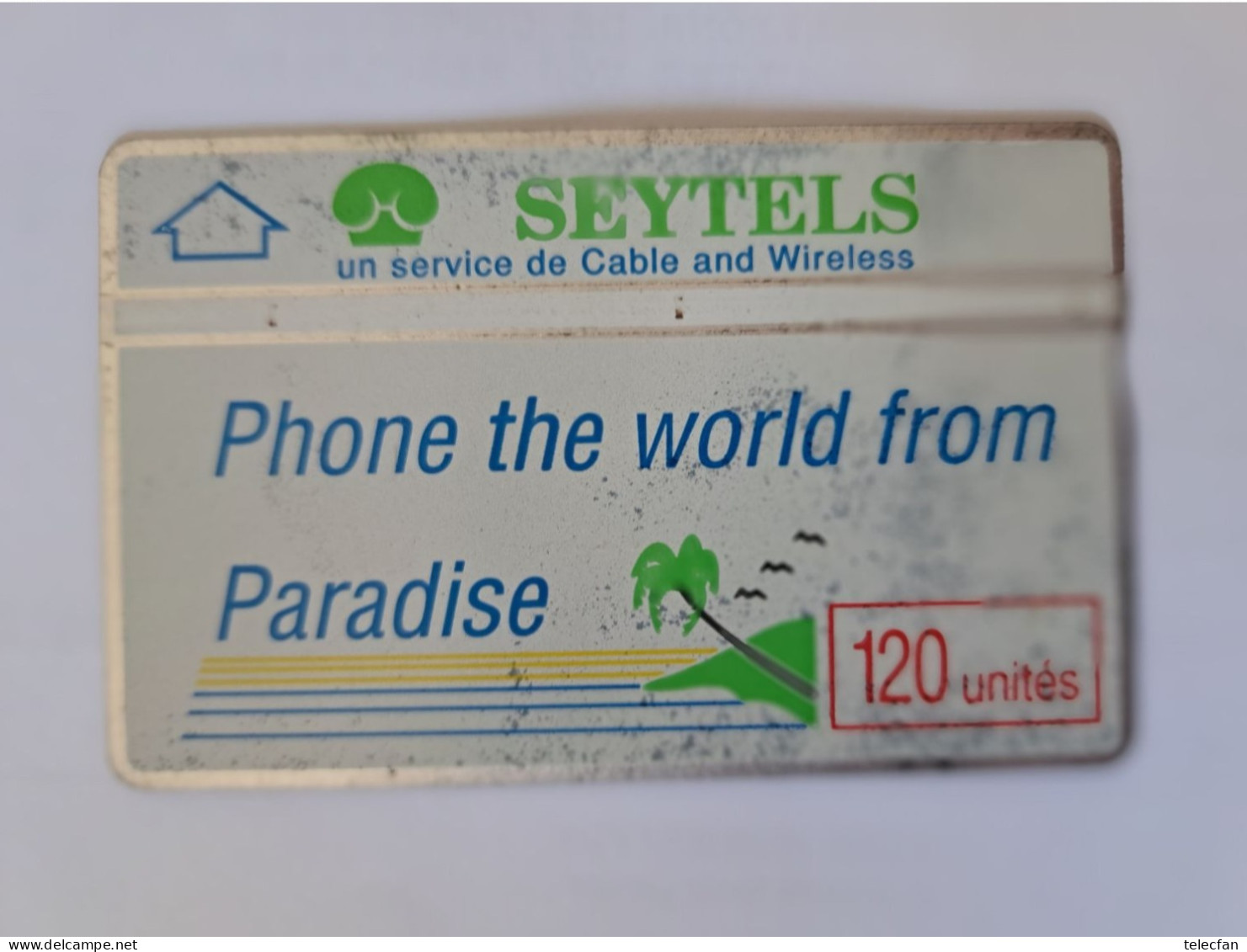 SEYCHELLES SEYTELS PALM 120U UT N° 011E MIDDLE CONDITION - Seychelles