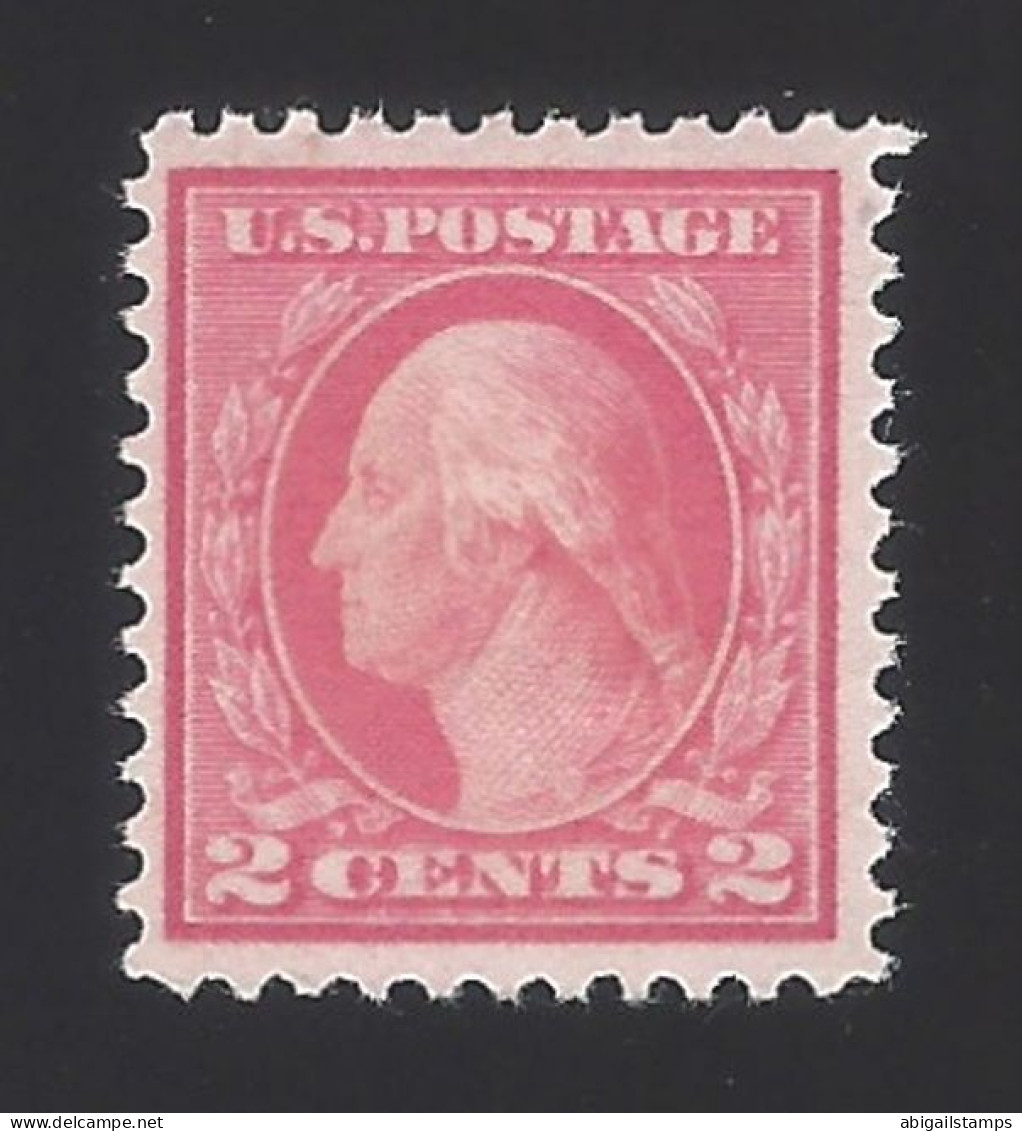 US #461 1915 Pale Carmine Red Wmk 190 Perf 11 Mint OG LH VF SCV $125 - Unused Stamps