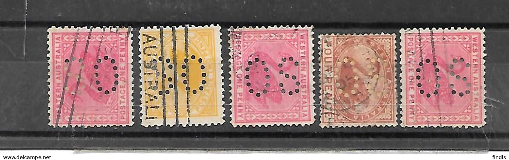 WESTERN AUSTRALIA Petit Lot Timbres De Service Obli - Used Stamps