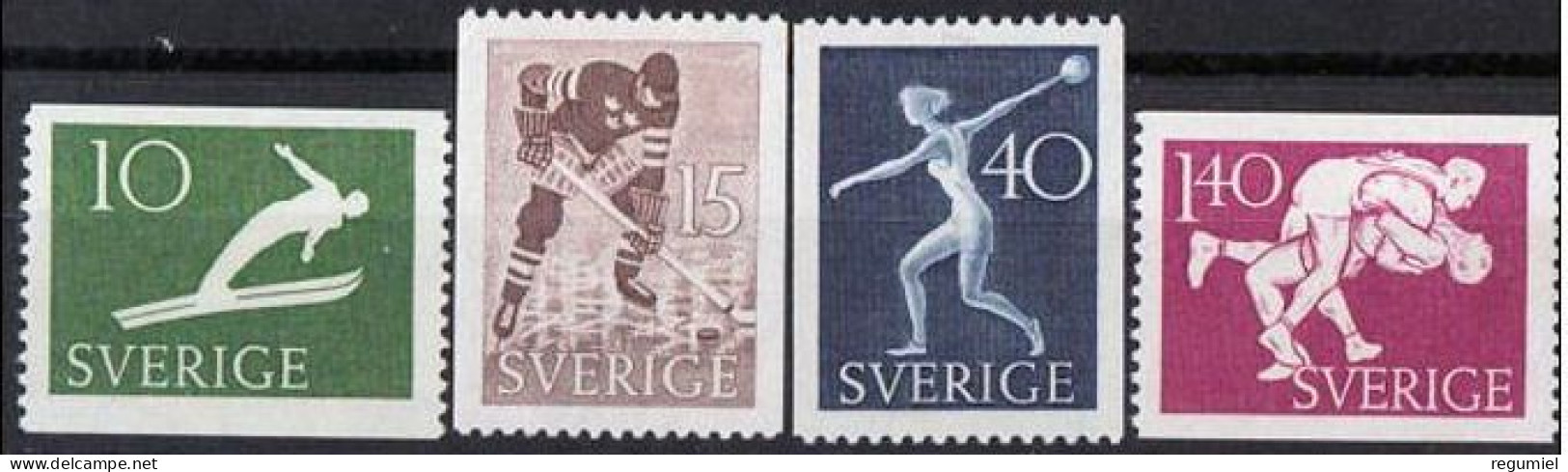 Suecia 0372/375 ** MNH. 1952 - Nuevos