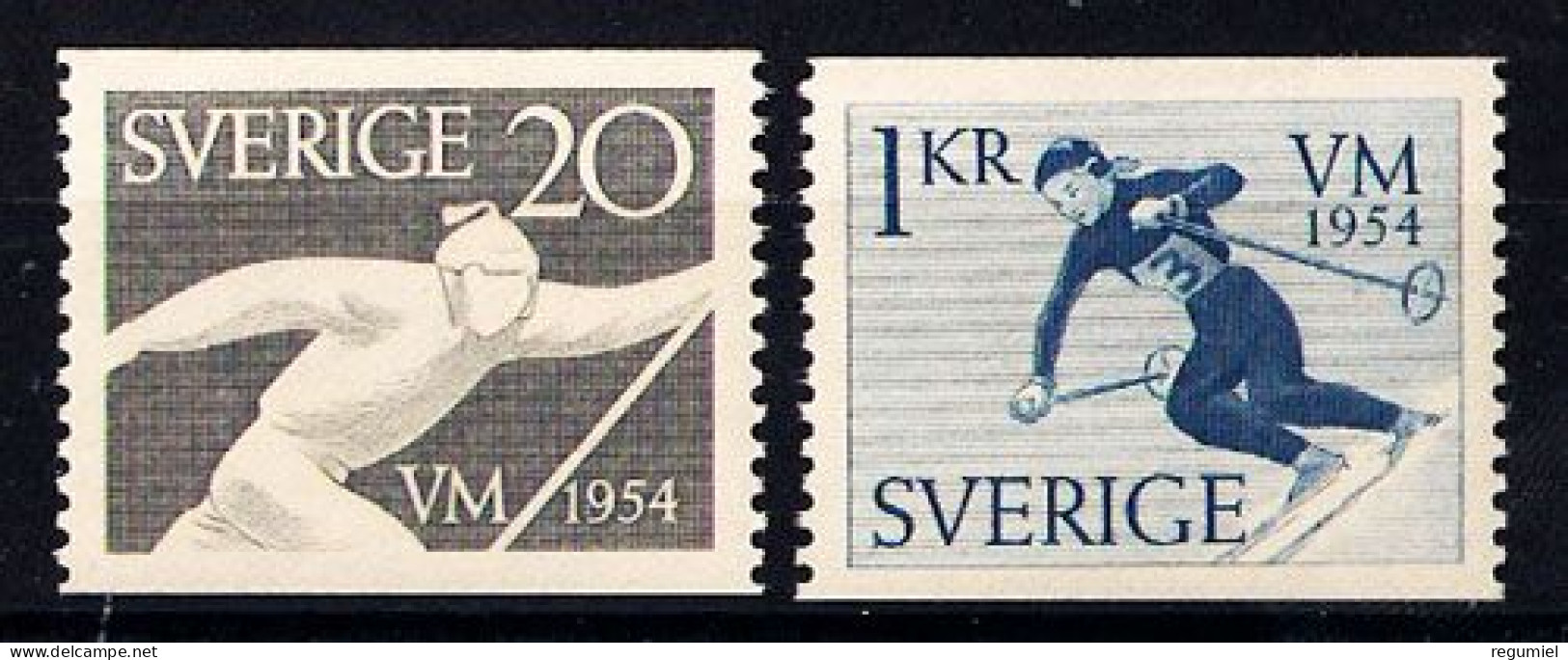 Suecia 0385/386 ** MNH. 1954 - Nuevos