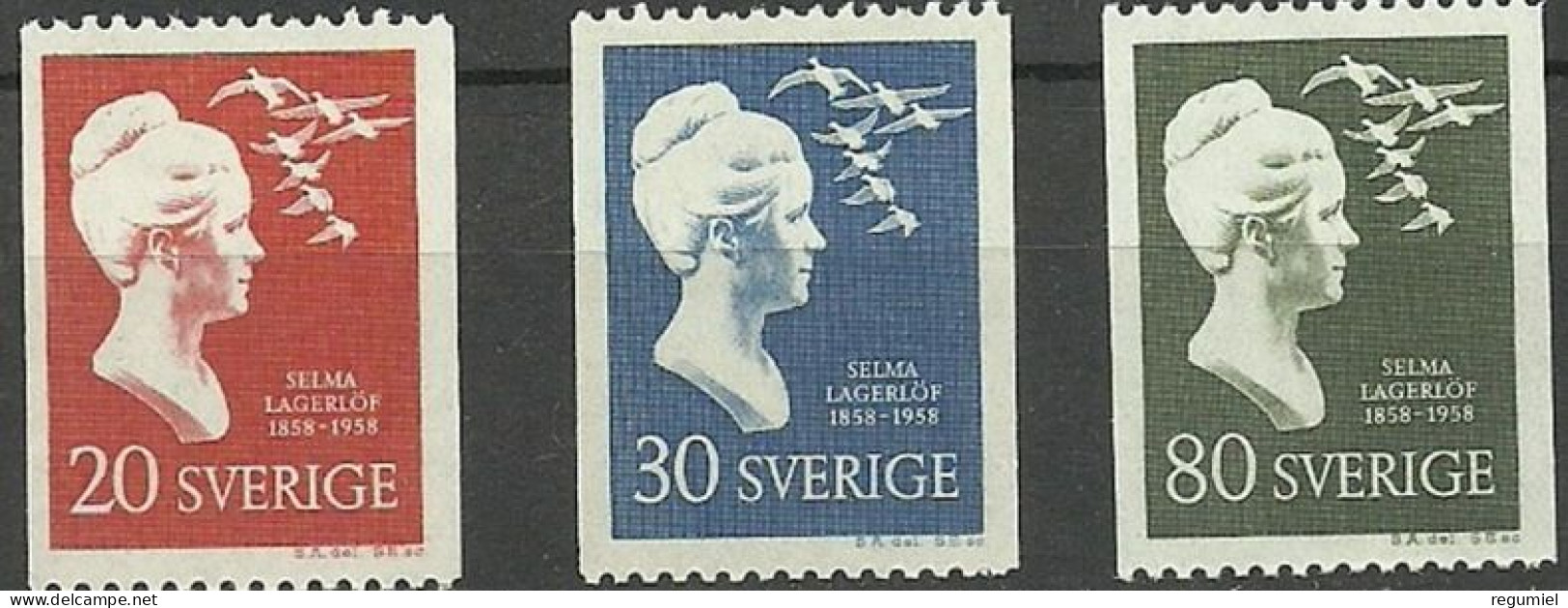 Suecia 0434/436 ** MNH. 1958 - Nuevos