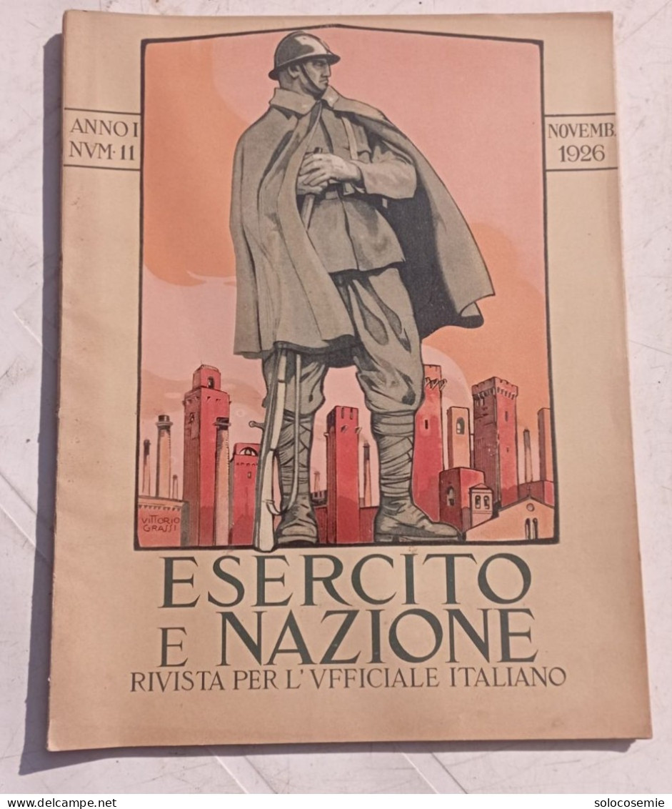 1926, N. 11 Novembre - ESERCITO E NAZIONE , Rivista Per L'ufficiale Italiano - Ottime Condizioni - Italien